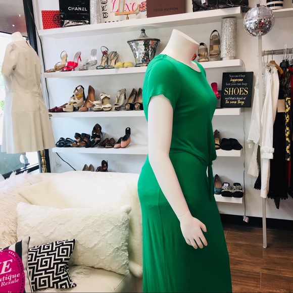 Chico’s Green Short sleeve Maxi Dress - Picture 8 of 8